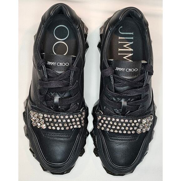 Jimmy Choo Diamond Leather Trainers Size 36 - Picture 1 of 14